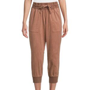 New Time And Tru Women’s Tan/Brown Relaxed Utility Jogger Pull-on Pants size L